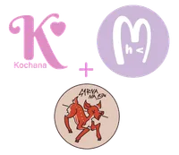 Logo Kochanej, Megumi i Sarny na kiju